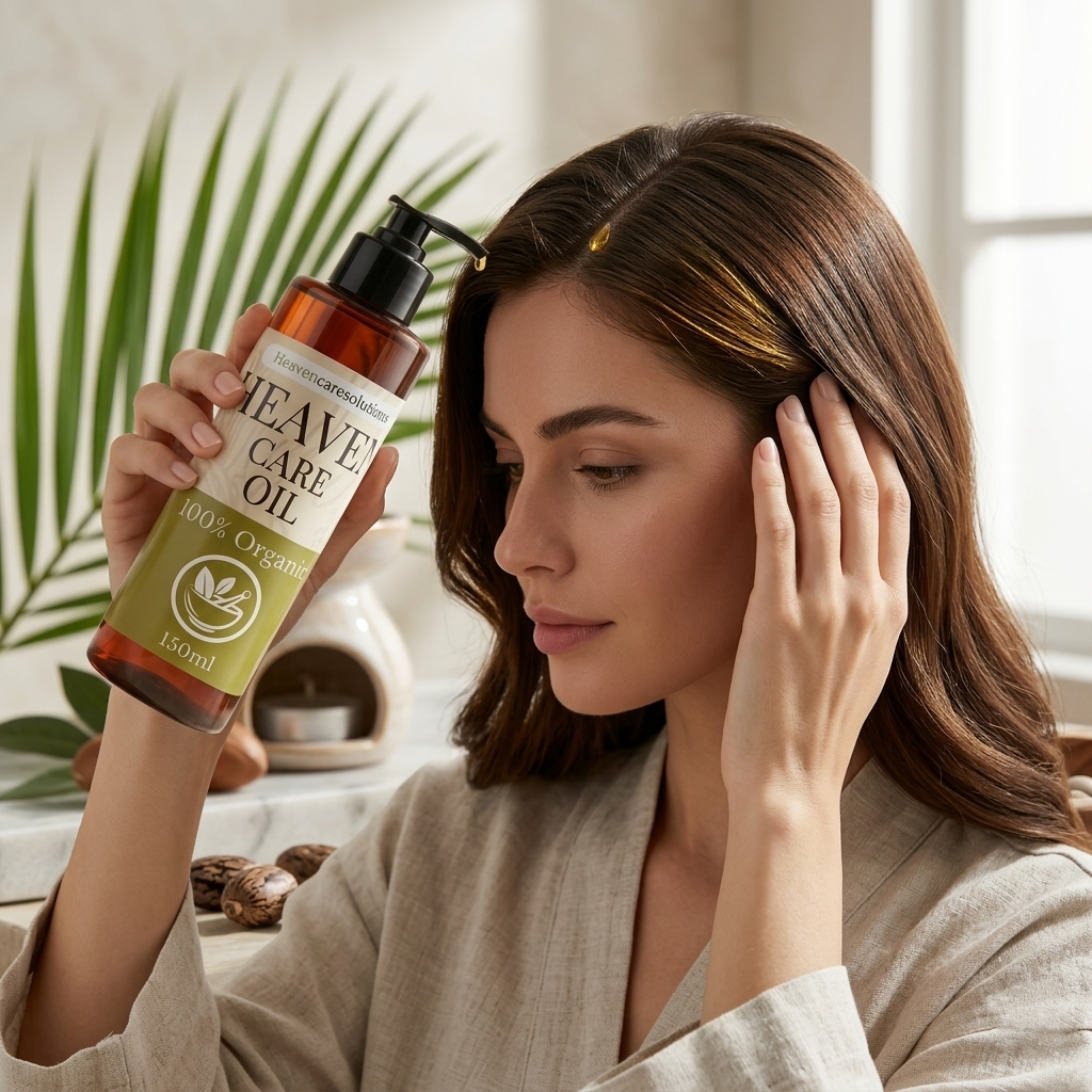 Heaven Care Oil – 100% Organic Hair Growth Oil for Stronger, Thicker & Healthier Hair